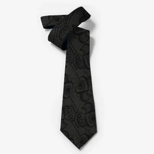 کراوات سبز تیره بته جقه طرحدار