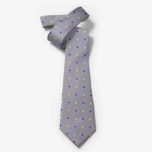 کراوات طلایی صابونی خال دار